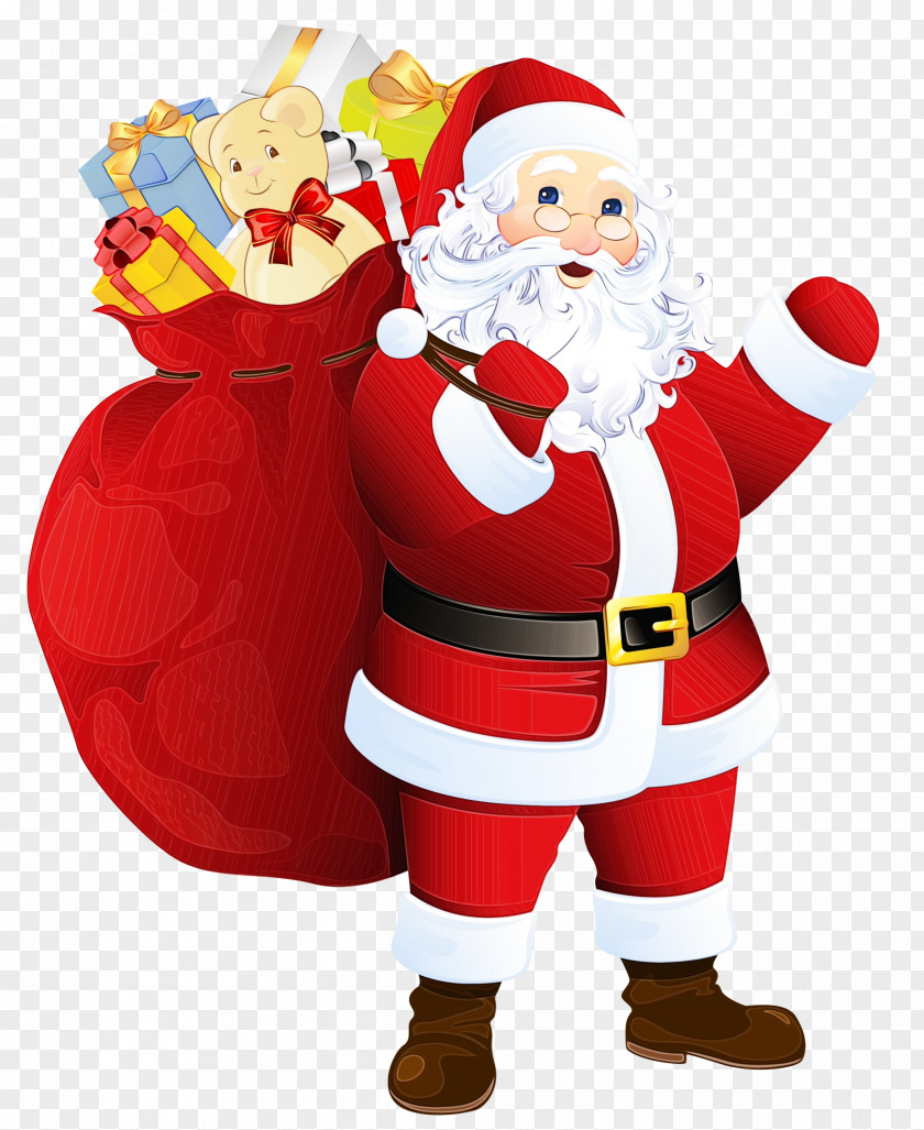 Cartoon Flying Santa Claus PNG