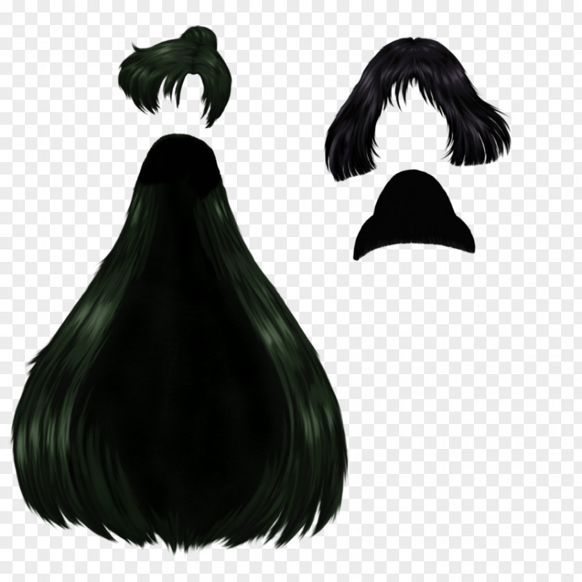 Hair Black Coloring Wig Long PNG