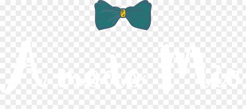 Line Bow Tie Green Font PNG