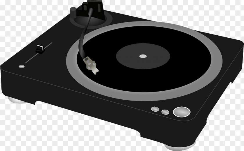 Vinyl Disc Jockey Phonograph Direct-drive Turntable Clip Art PNG