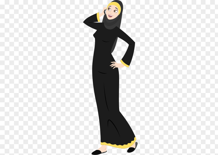Hijab Vector Graphics Clip Art Illustration Woman PNG