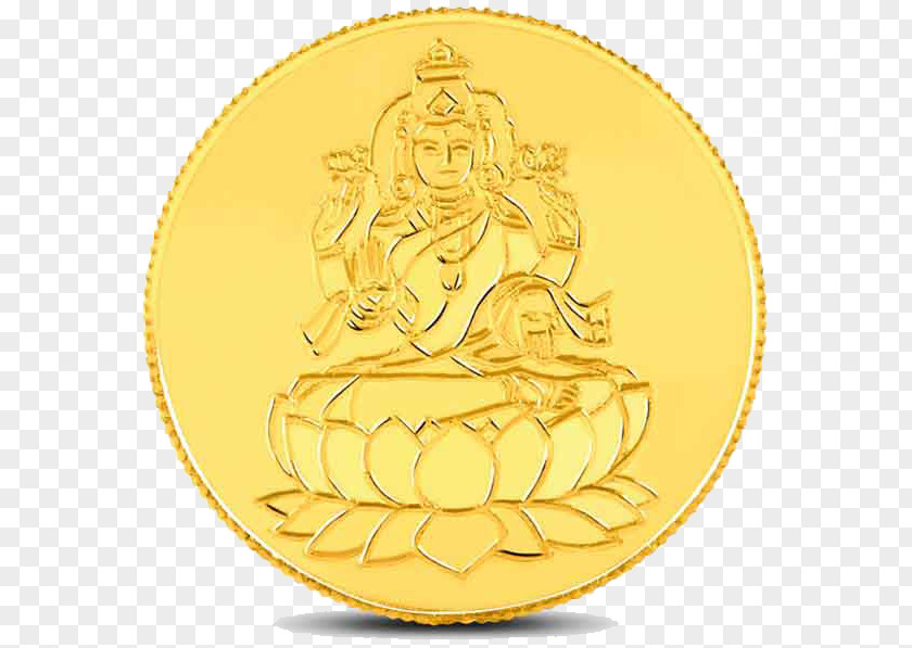Lakshmi Gold Coin Transparent India CaratLane PNG