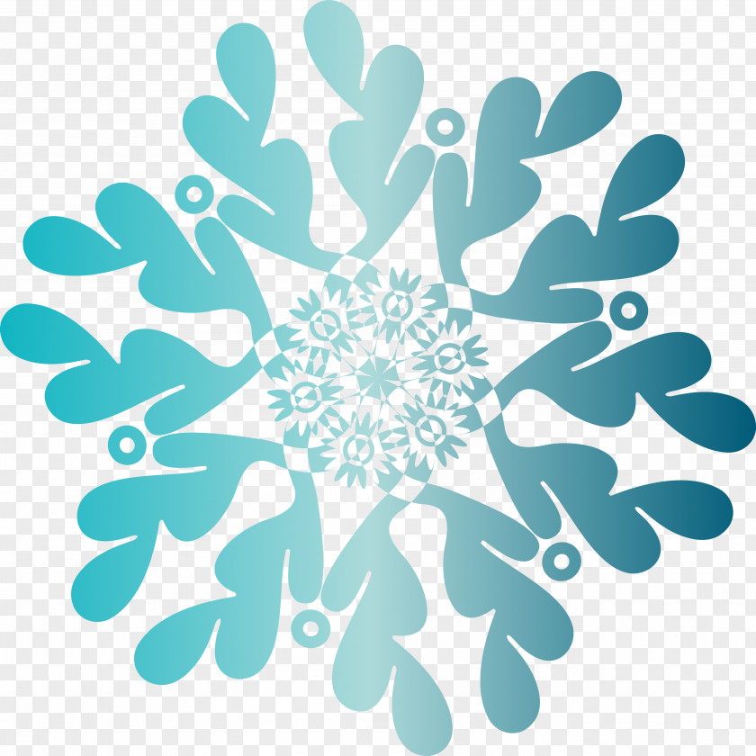 Snowflakes Blue Aqua Turquoise Teal Azure PNG