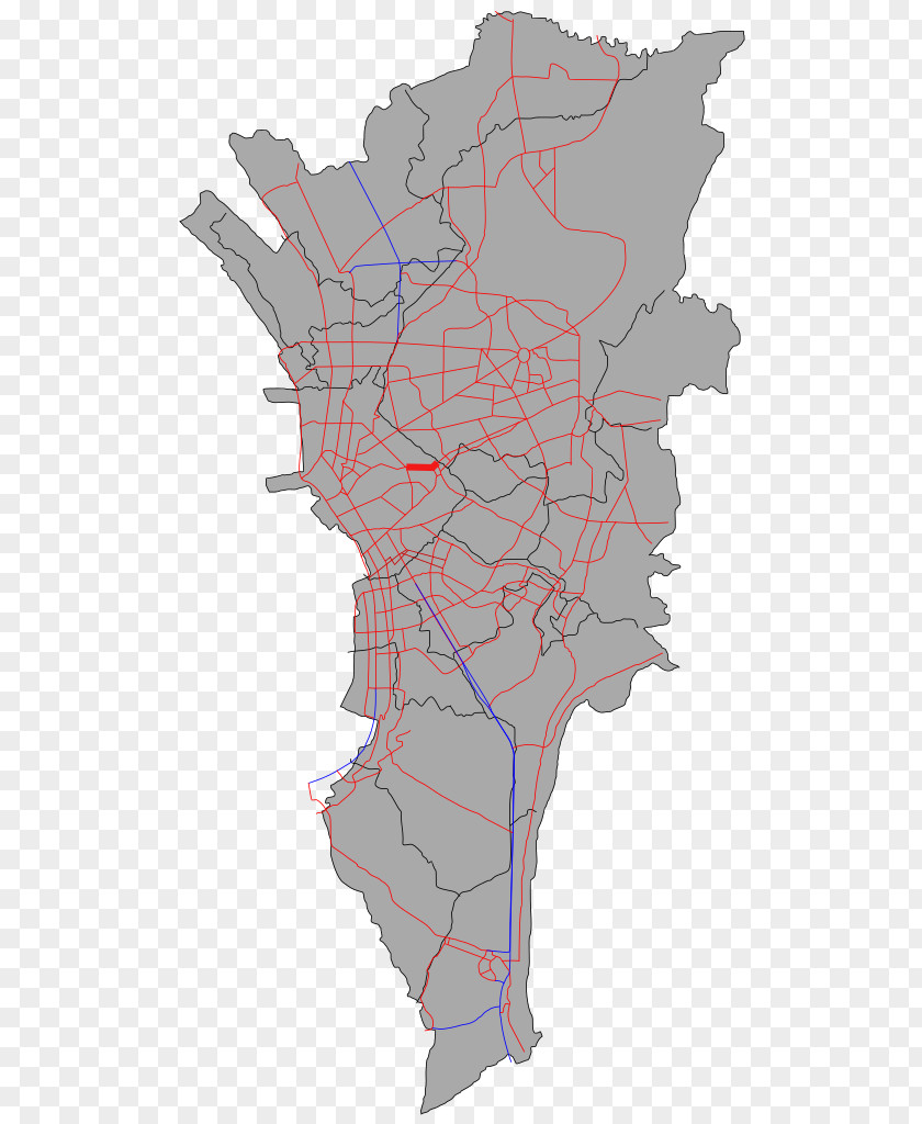 Map Administrative Divisions Of Metro Manila Mapa Polityczna Capital Region PNG