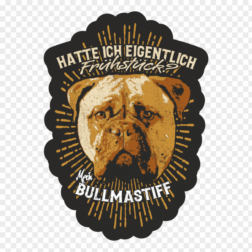 Breakfast Bullmastiff Black Snout Facial Hair PNG