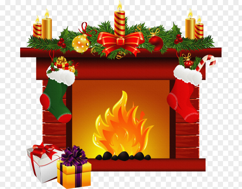 Christmas Tree Clip Art Fireplace Openclipart Day PNG