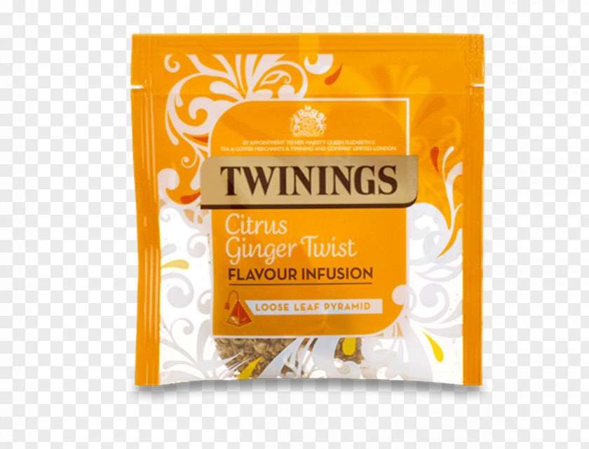 Ginger Leaf Tea Bag Twinings Brand Lemon PNG
