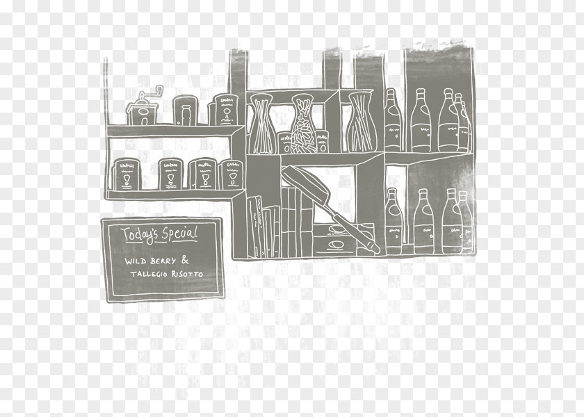 Restaurant Illustration Brand Font PNG