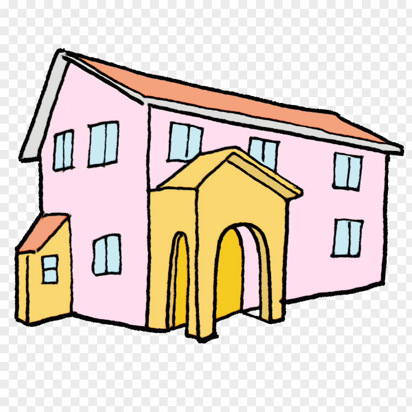 Cartoon Line Area Meter Wendy House PNG