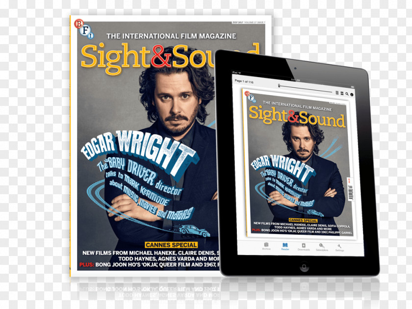 Edgar Wright British Film Institute Sight & Sound Poster Television PNG