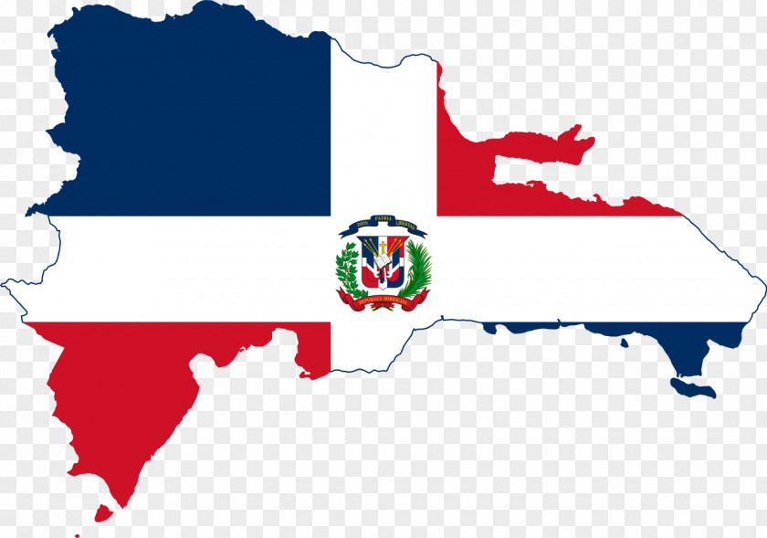 Map Flag Of The Dominican Republic Vector PNG