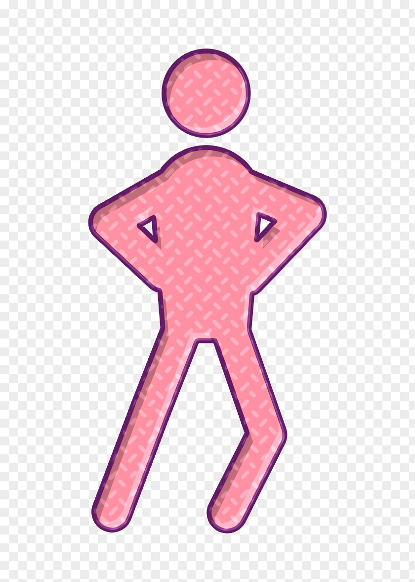 Pink Man Icon Behaviour Dance Fun PNG
