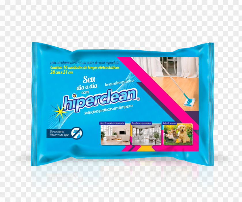 Poeira Handkerchief Cleaning Mop Hiperclean Disposable PNG