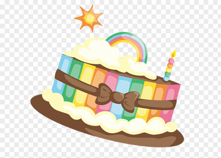 Rainbow Cake Computer File PNG