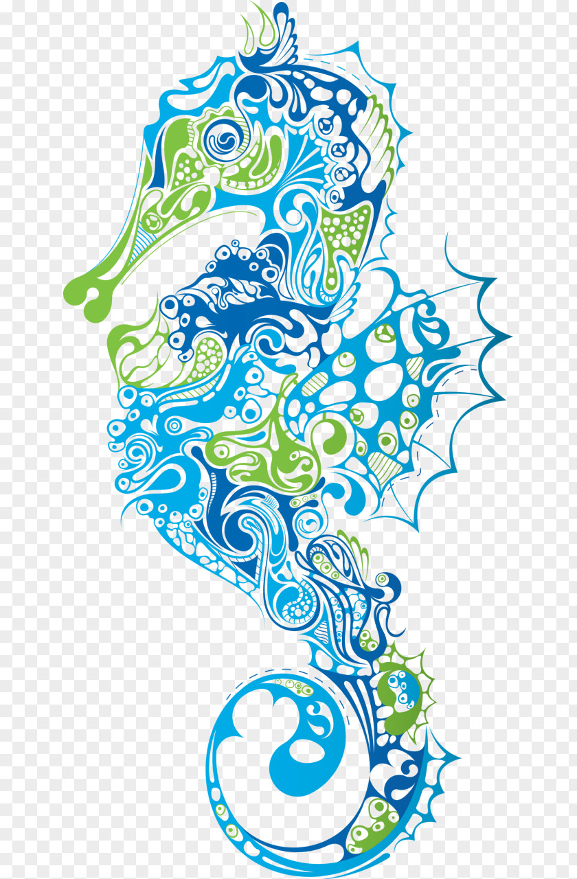 Seahorse Cliparts Lined Clip Art PNG