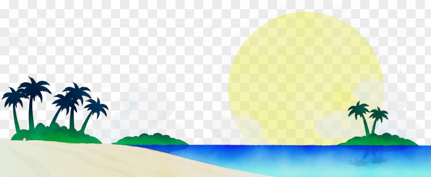 Animation Horizon Summer Blue Sky PNG