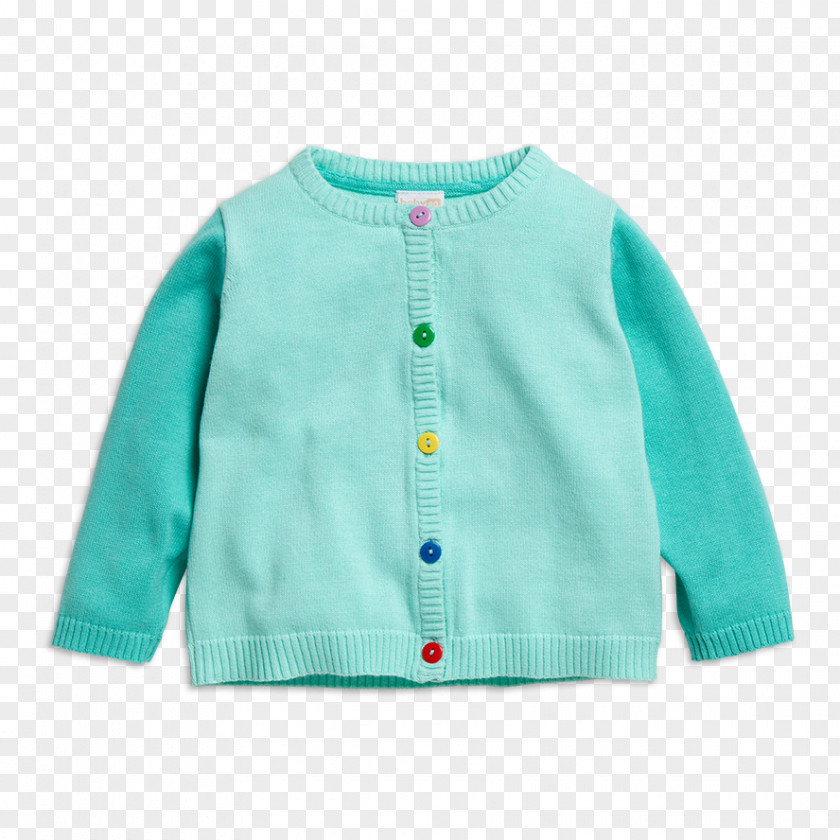 Button Cardigan Sleeve Turquoise Barnes & Noble PNG