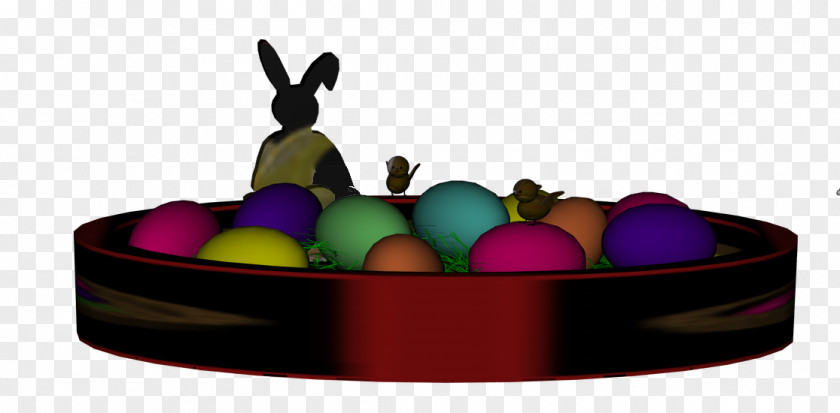 Rabbits And Hares Oval Easter Egg PNG