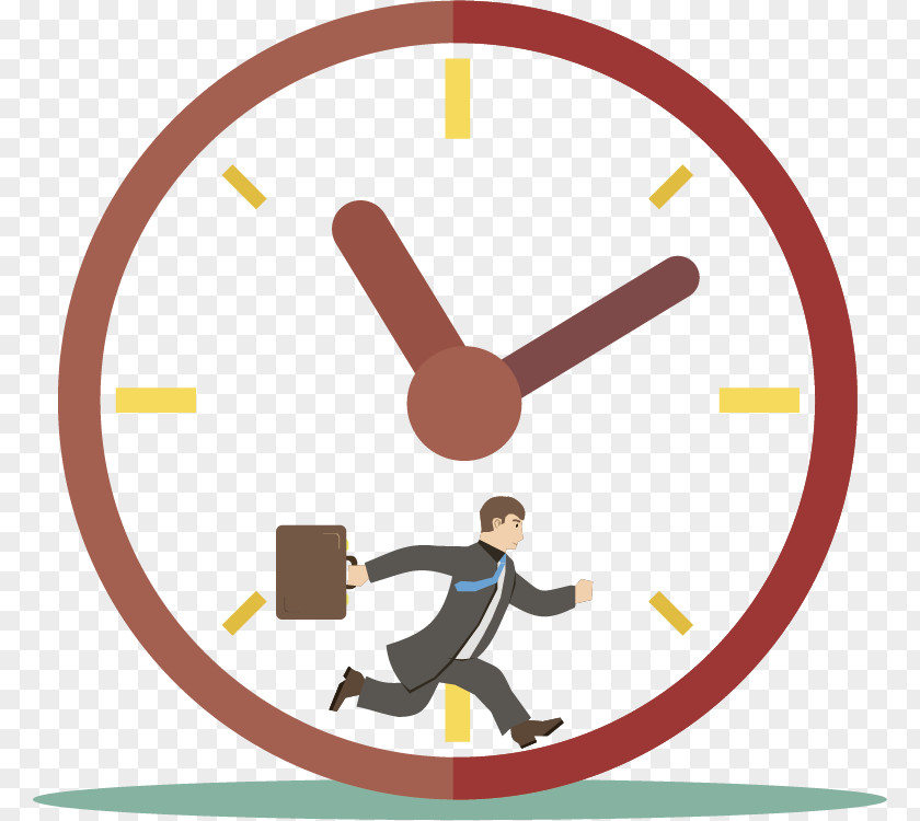 Vector People With A Race Against Time Businessperson Royalty-free Stock Photography Illustration PNG