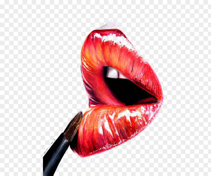 Lips Lip Balm Gloss Lipstick Illustration PNG