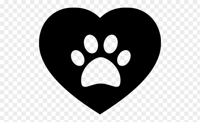 Paw Dog Cat Heart PNG