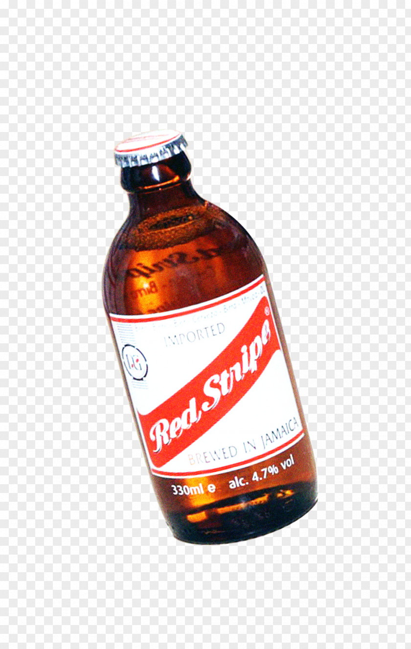 Beer Energy Drink Red Stripe Bottle Liquid PNG