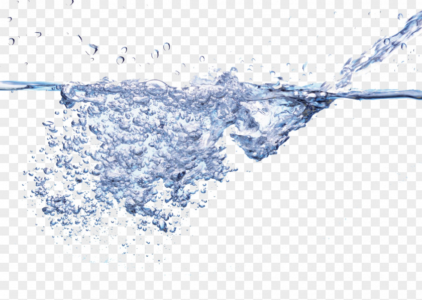 Disperse Spilled Bubbles In Water PNG