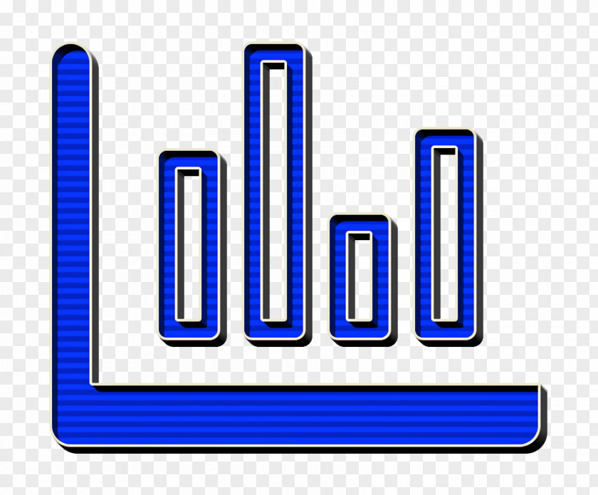Logo Electric Blue Bar Icon Chart Diagram PNG