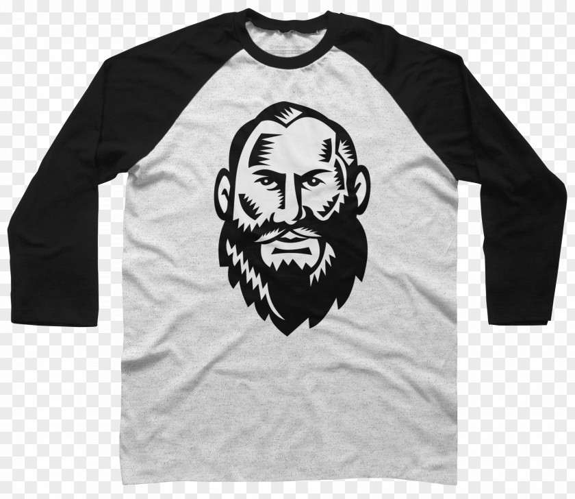 Real Beard T-shirt Hoodie Raglan Sleeve PNG
