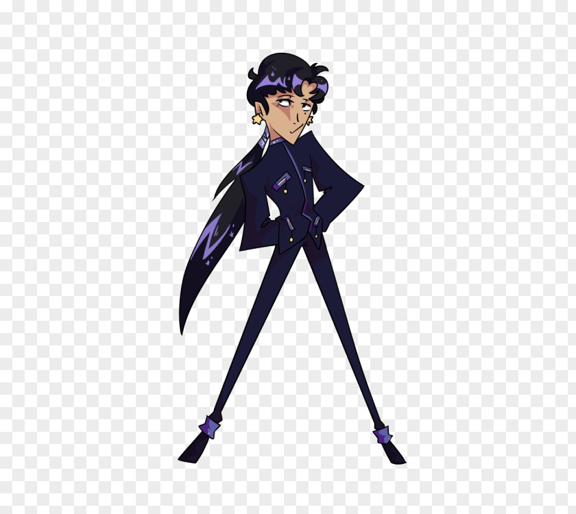 Sailor Starlights Seiya Headgear Illustration Cartoon Purple Character PNG