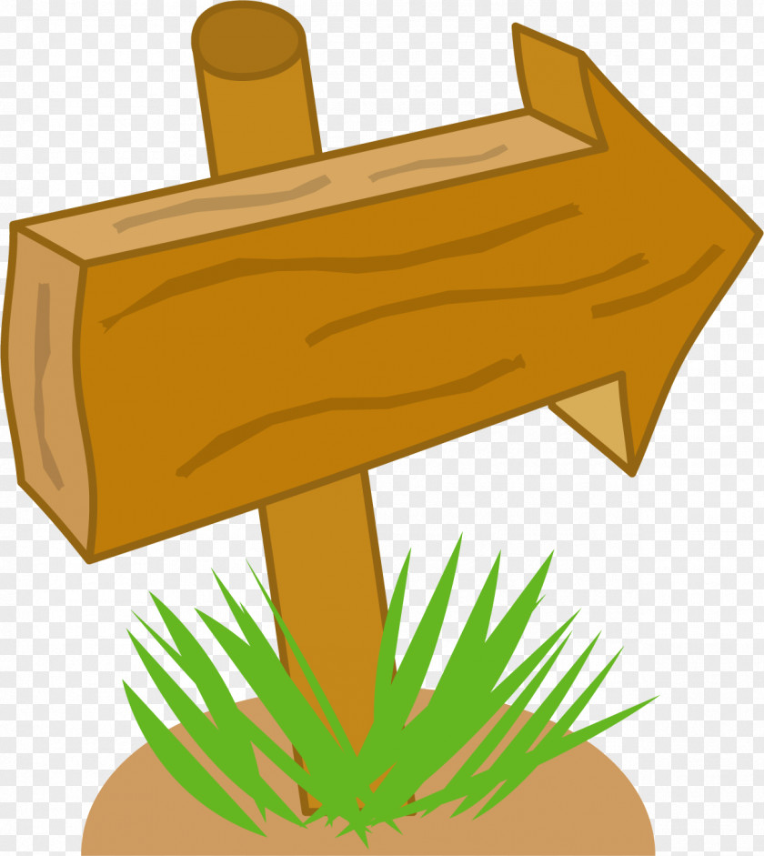 Wood Cartoon Arrow. PNG