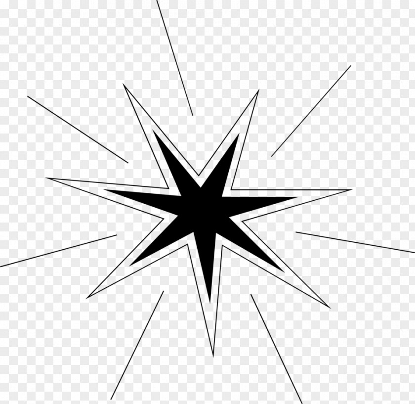Black Star And White Clip Art PNG