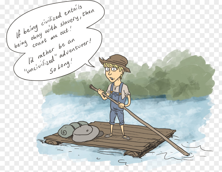 Civilized Clipart Adventures Of Huckleberry Finn The Tom Sawyer Jim Essay PNG