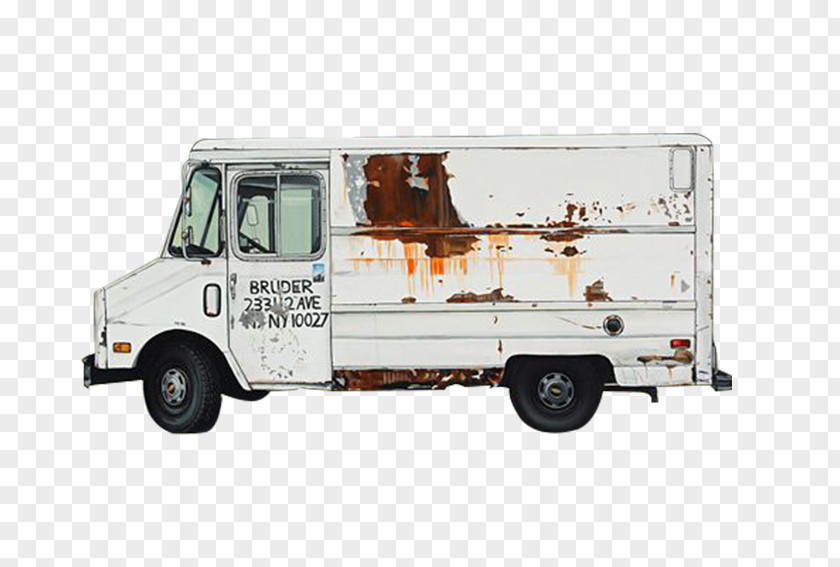 Rusty Truck New York City Car Van Vehicle PNG