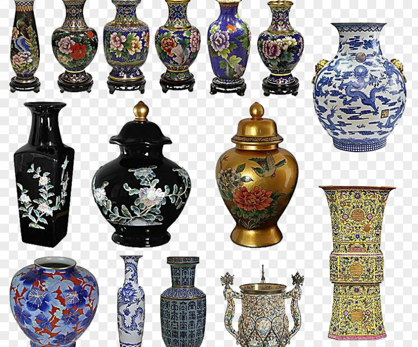 Textured Antique Vase PNG