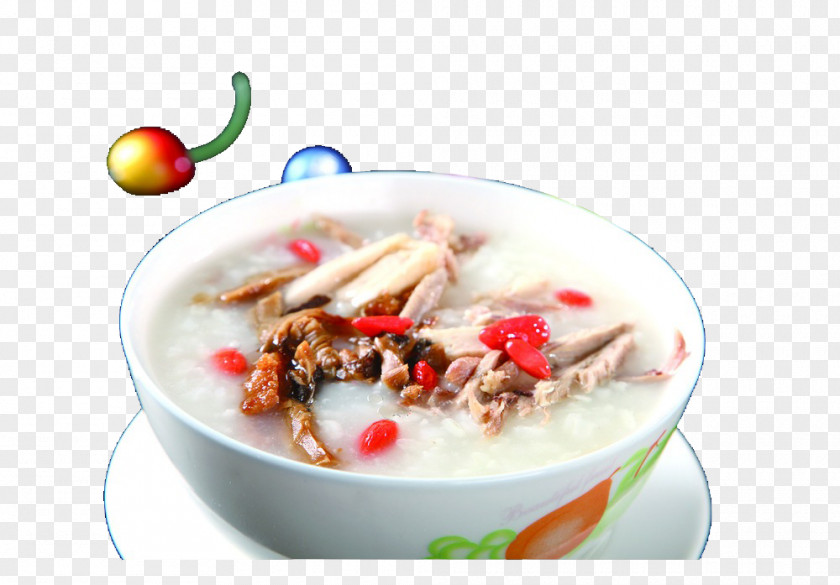 Shredded Duck Nourishing Porridge Congee Chongqing Speciality Breakfast PNG