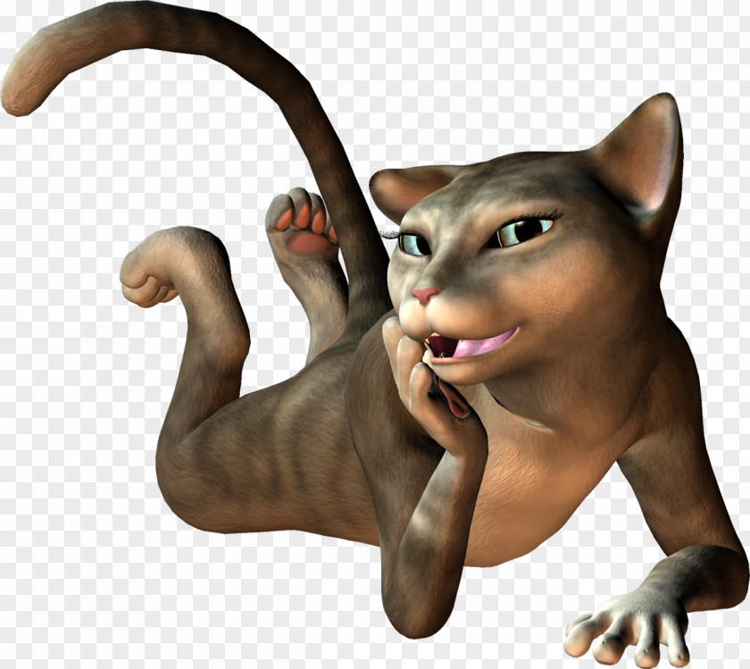 3d. Whiskers Cat Tail PNG