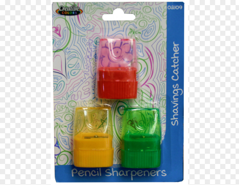 Plastic Bottle Pencil Sharpeners Container PNG