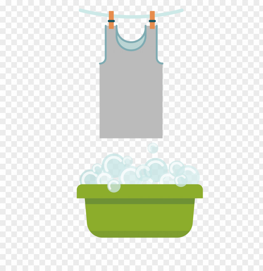 Washtub Vest Dry Clothes Rope Download Clip Art PNG