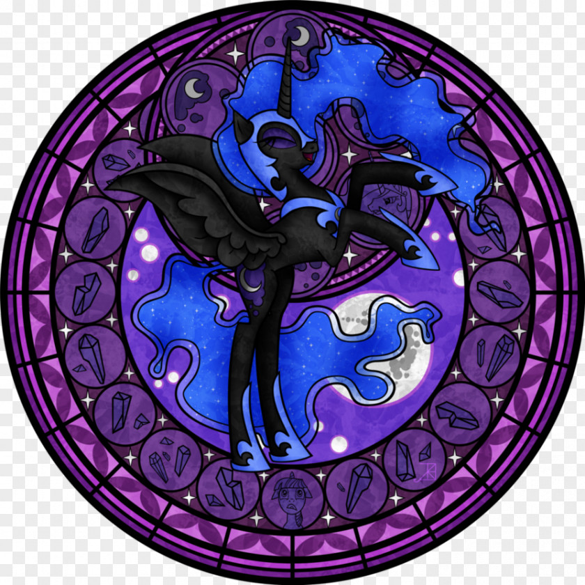 Amethyst Princess Luna Stained Glass Pony Kingdom Hearts: Chain Of Memories Cadance PNG