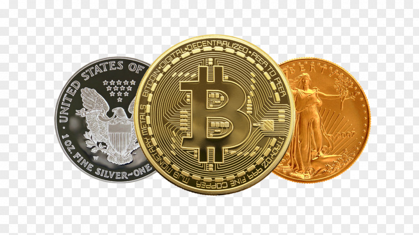 Bitcoin Silver Cryptocurrency Exchange Coin Money Gold PNG