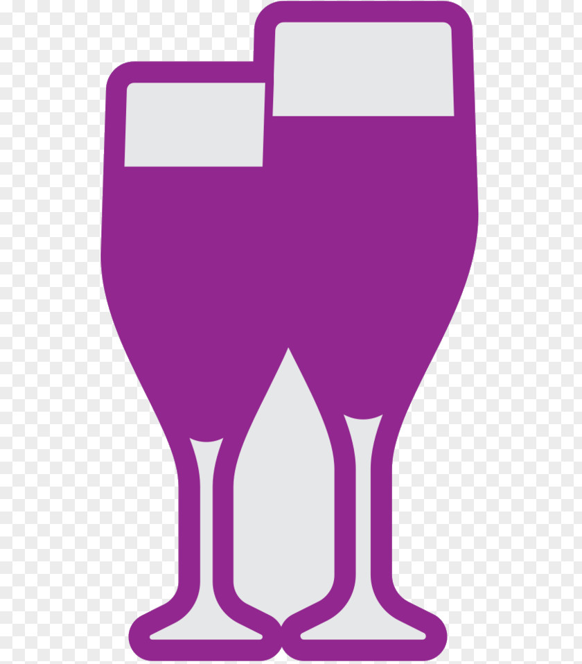 Clip Art Wine Glass Purple Line PNG
