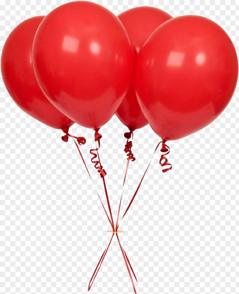 Cluster Ballooning Heart Balloon Red Party Supply Toy Air Sports PNG
