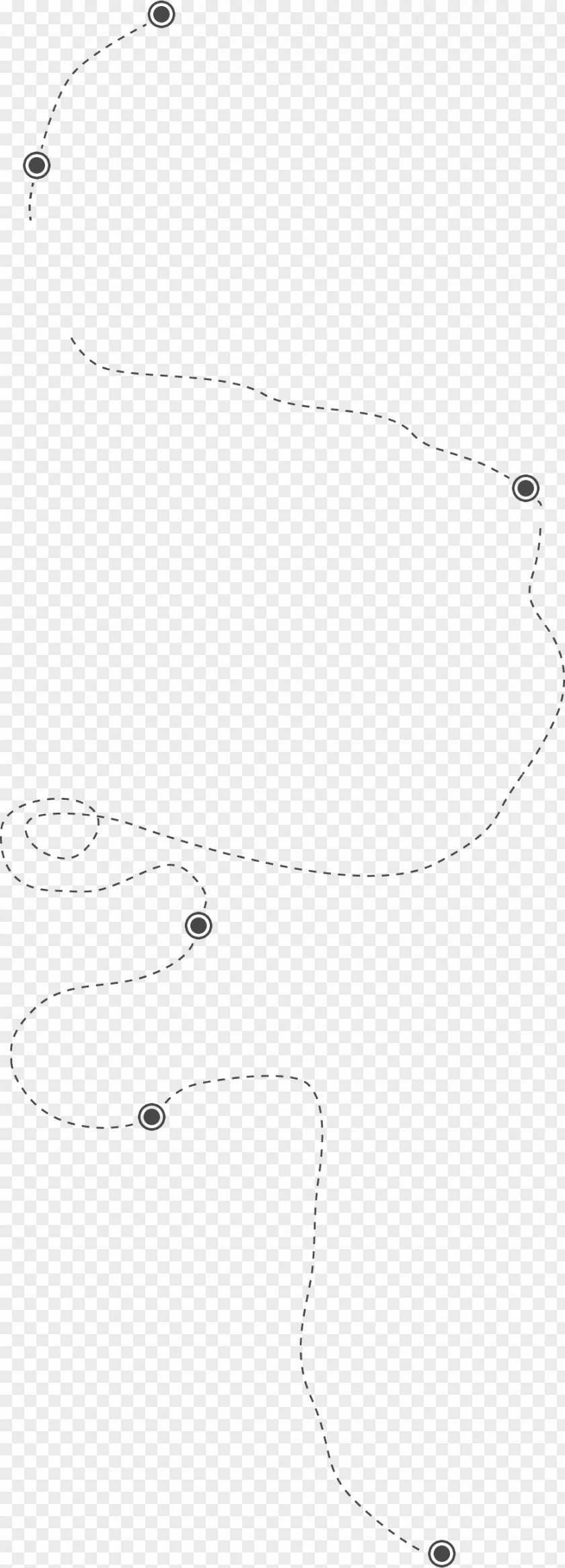 Dotted Line Black And White Monochrome Photography Drawing PNG