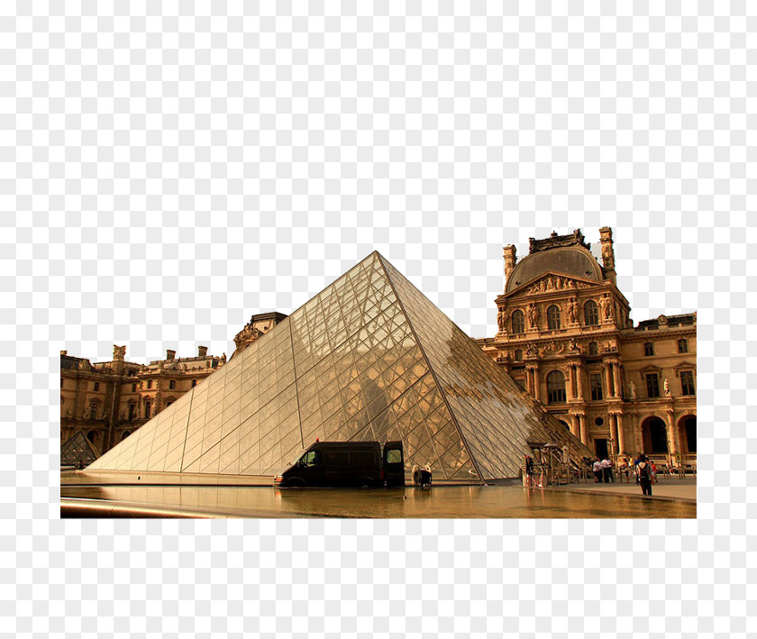 Paris Louvre Building Musxe9e Du Pyramid Hotel France Architecture PNG