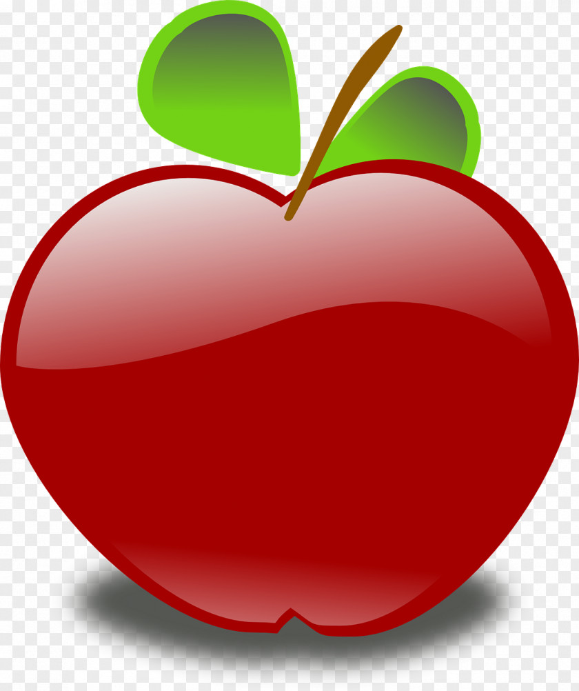 Red Apple Fruit Clip Art PNG