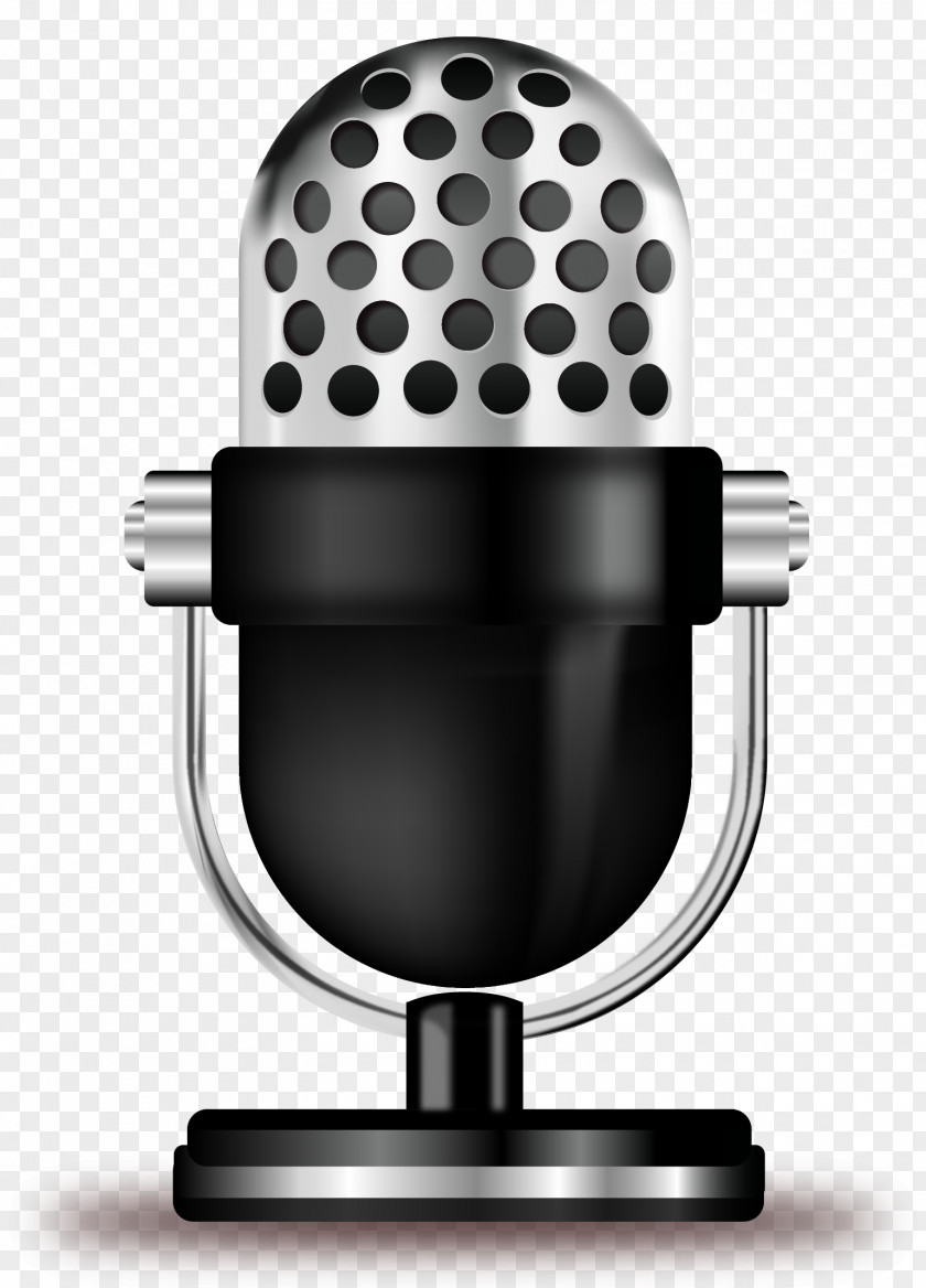 Vector Hand-painted Microphone Argentina Radio Station Internet Cuxf1a Jingle PNG