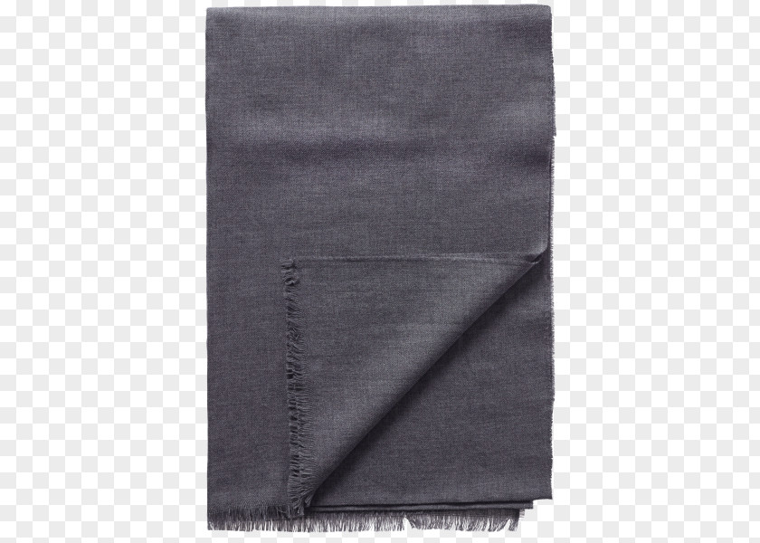 Wool Scarves Rectangle Jeans Pocket M Black PNG