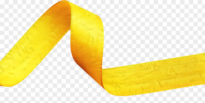Curling Single Parent Yellow Ribbon PNG