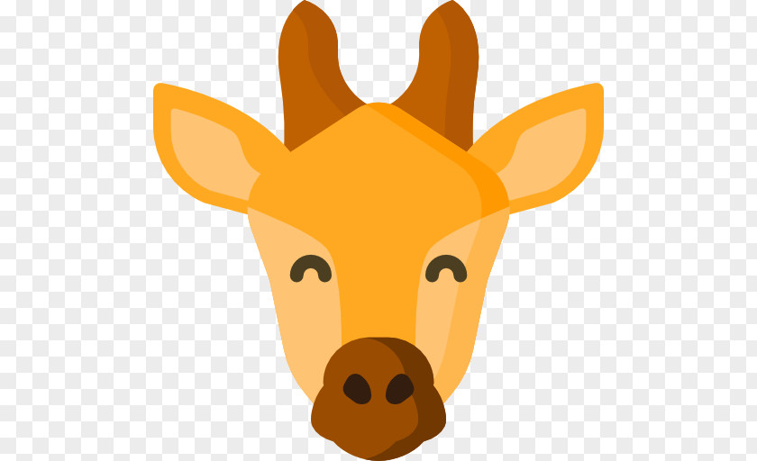 Giraffe Reindeer Snout Clip Art PNG